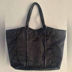 Ann Taylor Elegant Black Tote Bag
